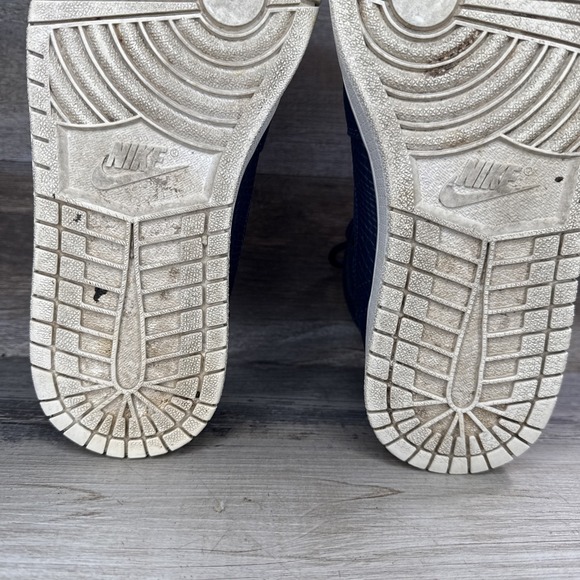 Nike Air Jordan 1 High Nouveau Navy Snakeskin 819176-407 2016 Shoes Size 7.5 - Picture 11 of 14